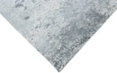 Gray Modern Abstract Design Hand Loom 8x10 Viscose Rug