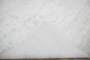 Modern Solid Design Silver Hand Loom Viscose 5x8 Area Rug