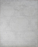 Modern Solid Design Silver Hand Loom Viscose 5x8 Area Rug