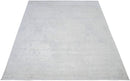 Modern Solid Design Silver Hand Loom Viscose 5x8 Area Rug