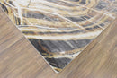 Modern Abstract Beige And Gray Hand Loom 8x10 Wool Rug