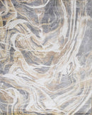 Modern Abstract Beige And Gray Hand Loom 8x10 Wool Rug