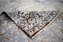 Traditional Gray And Brown Hand Knotted Wool 8x10 Area Rug