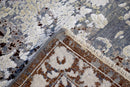 Traditional Gray And Brown Hand Knotted Wool 8x10 Area Rug