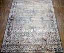 Traditional Gray And Brown Hand Knotted Wool 8x10 Area Rug