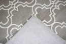 Modern Geometrical Hand Tufted Silver Wool 8x10 Area Rug