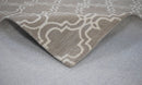 Modern Geometrical Hand Tufted Silver Wool 8x10 Area Rug