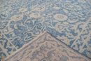 Traditional Blue and Beige Hand Knotted 8x10 Wool Area Rug