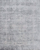 Gray Transitional Style Handmade Bamboo Silk 8x10 Area Rug
