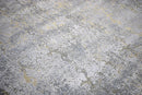 Gray and Silver Modern Abstract Hand Knotted 8x10 Wool Area Rug