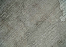 8x10 Silver and Gray Ikat design Handmade Art Silk Area Rug