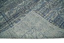 8x10 Hand Knotted Silver and Blue Traditional Persian Area Rug