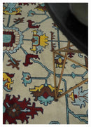 8x10 Wool Traditional Persian Blue and Ivory Hand knotted Oushak Area Rug | TRDCP788810