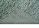 8x11 Contemporary Texture Blue, Silver and Green Hand knotted wool Area Rug
