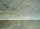 8x11 Hand Knotted Silver and Beige Traditional Wool Area Rug, Kids, Living Room and Bedroom Rug