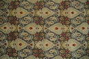 8x8 Round Fine Hand Knotted Brown and Beige Traditional Style Antique Wool Rug