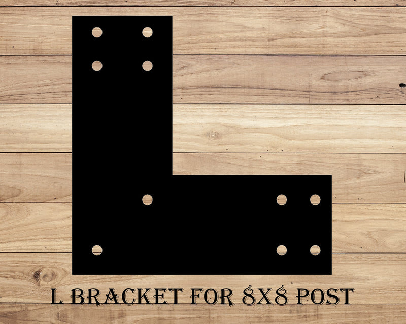 Industrial Style Brackets for 8x8 Dimensional Lumber