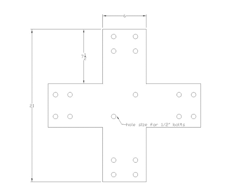 Industrial Style Brackets for 8x8 Dimensional Lumber