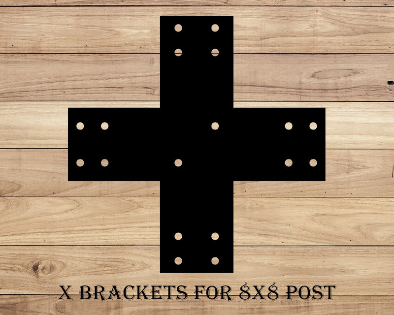 Industrial Style Brackets for 8x8 Dimensional Lumber