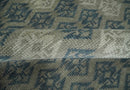 8x9.9 Gray, Ivory and Beige Honeycomb Traditional Hand Knotted Wool Area Rug