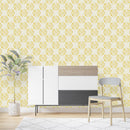 Brightly Yellow Pattern Wallpaper