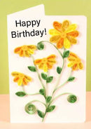 Greeting Card Making Kit. Daisy Flowers DIY Quilling Kit F07M3-5-FL3