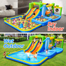 9-In-1 Inflatable Bounce House With Pool, Sprinkler, And Water Gun (SAK98154)