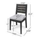 Alora 9-Piece Outdoor Dining Set With Extendable Acacia Wood Patio Table (SAK75134)