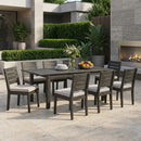 Alora 9-Piece Outdoor Dining Set With Extendable Acacia Wood Patio Table (SAK75134)