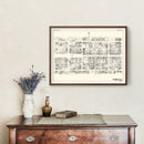 Vintage Map of Reading, PA Business Section 1929