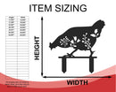 Metal Chicken Garden Stakes | 4 Piece Set | Outdoor | Up to 30" | Over 20 Color Options