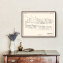 Vintage Map of Schenectady, NY Business Section 1929