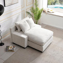 Modern Luxury Sofa Couch for Living Room Quality Chenille  Upholstery Sleeper Sofa Bed Daybed Beige Chenille