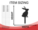 Metal Bunny Garden Stakes | Up to 24" | Over 20 Color Options