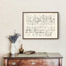 Vintage Map of Santa Barbara, CA Business Section 1929