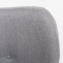CLUB CHAIR, Wood Frame Club Chair, Grey