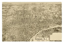 Vintage Map of Newark, New Jersey 1895