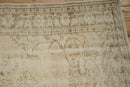 6.5x9.5 Vintage Distressed Oushak Carpet