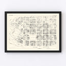Vintage Map of St. Paul, MN Business Section 1929