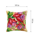 Cushion cross stitch kit  "Exotic flowers" 9024