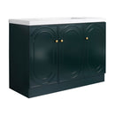 Contemporary Freestanding Bathroom Vanity With Resin Sink & Soft-Close Cabinet Doors