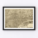 Vintage Map of Newark, New Jersey 1895