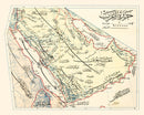 Vintage Map of Arabian Peninsula, 1909