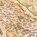 Vintage Map of Ghoso Region, 1909