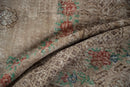 5.5x9.5 Vintage Distressed Overdyed Oushak Carpet