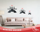 Custom Metal Hanging Bat Wall Art | Halloween | Indoor Outdoor | Up to 36" | Over 20 Color Options