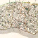 Vintage Map of Sussex County England, 1801