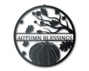 Custom Metal Autumn Day Wall Art | Indoor Outdoor | Up to 36" | Over 20 Color Options