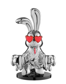 Sitting Rabbit with Red Tie and Glasses