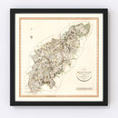 Vintage Map of Northamptonshire County England, 1801